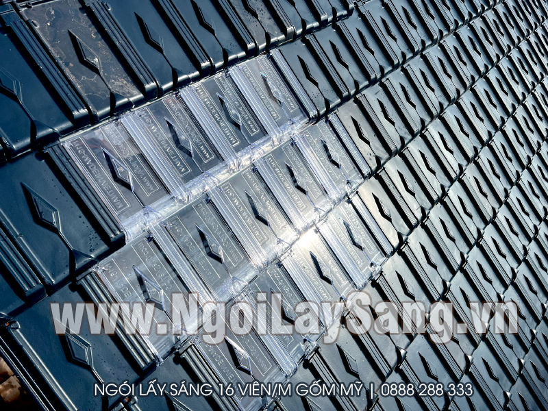 Ngói lợp lấy sáng 16 viên/m Gốm Mỹ